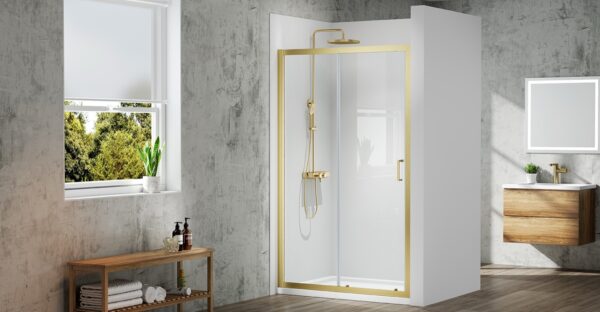 Merlyn MBOX MBS1100BBR Sliding Door 1100 Brushed Brass