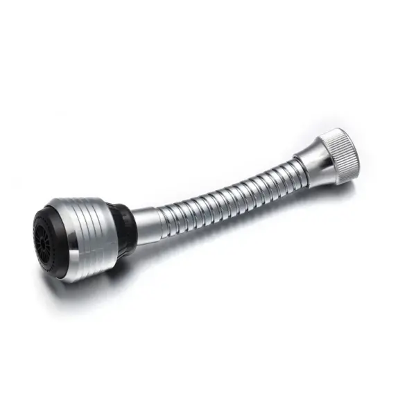 Inventive Creations A6 Chrome Black Dual Spray Pattern Tap Aerator
