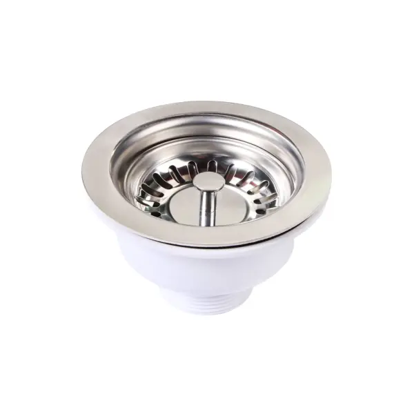 Inventive Creations BSKT1 Stainless Steel Sink Basket Strainer Waste