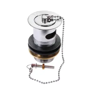 Inventive Creations BWPC2 Brass Plug And Chain Basin Waste