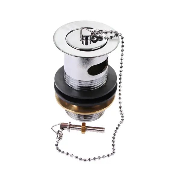 Inventive Creations BWPC2 Brass Plug And Chain Basin Waste
