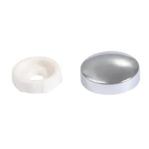 Inventive Creations CCAP-M4 M4 Chrome Plated Metal Screw Cover Caps Pack of 50
