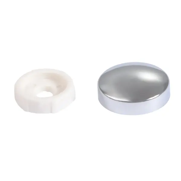 Inventive Creations CCAP-M4 M4 Chrome Plated Metal Screw Cover Caps Pack of 50