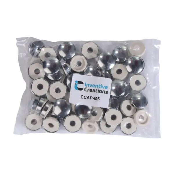 Inventive Creations CCAP-M6 M6 Chrome Screw Caps
