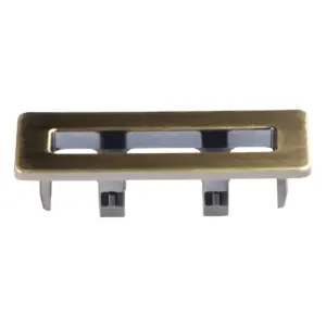 Inventive Creations OF2 54 x 20 x 14 mm Rectangular Chrome Basin Overflow Cover