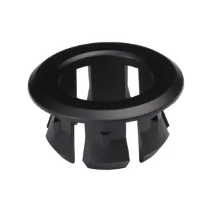 Inventive Creations OF7-BLK 32 mm Black Round Basin Overflow Cover (Pack of 5)