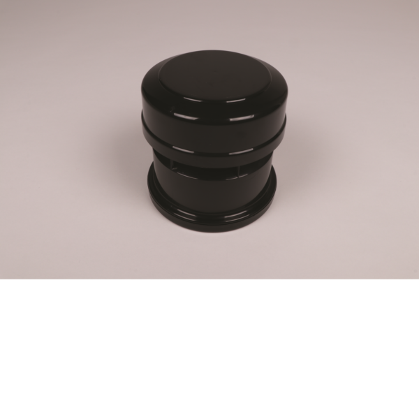 Inventive Creations AAV110 EXT BLACK External Air Admittance Valve 4" Black Soil Vent Valve