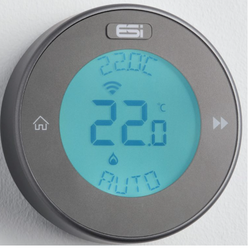 ESI ESRTP8-G Cirrus Hard Wired OpenTherm Programmable Room Thermostat White Dark Grey