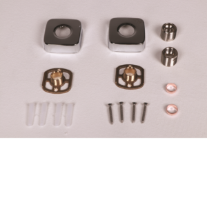 Inventive Creations SFKSQ Square Chrome Fast Fix Bar Shower Fixing Kit