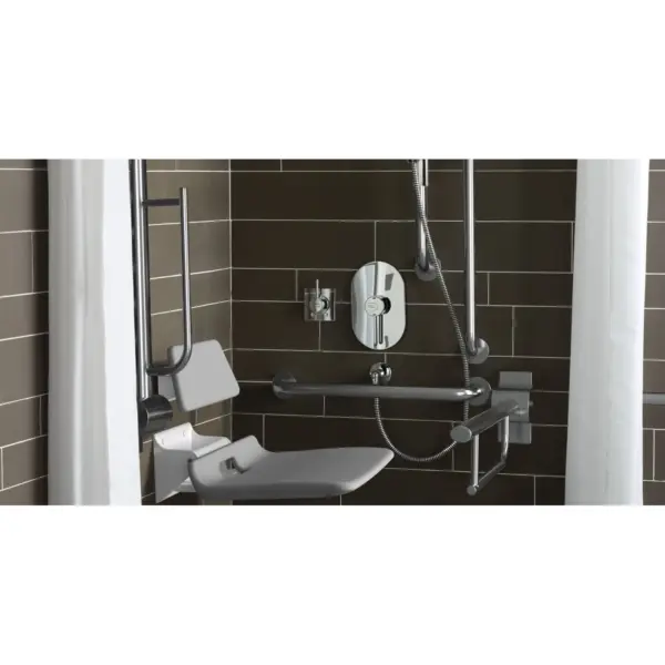 Ideal Standard S6960MY Contour 21 Doc M Unisex Shower Pack Stainless Steel Rails