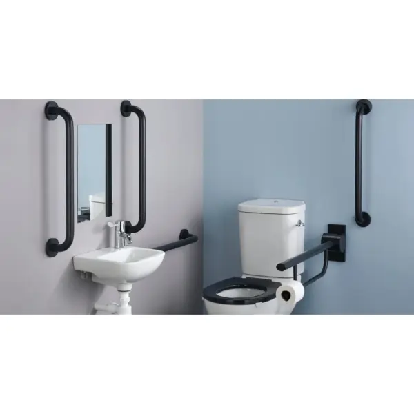 Ideal Standard S0683RN Contour 21+ Doc M Close Coupled Pack Charcoal Rails (LEFT)