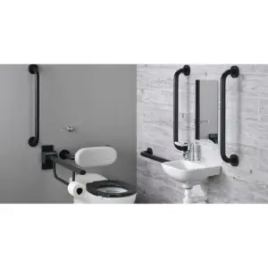 Ideal Standard S0686RN Contour 21+ Doc M Back-to-Wall Pack Charcoal Rails (RIGHT)