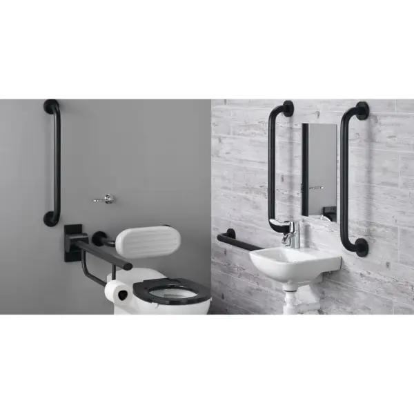 Ideal Standard S0686RN Contour 21+ Doc M Back-to-Wall Pack Charcoal Rails (RIGHT)