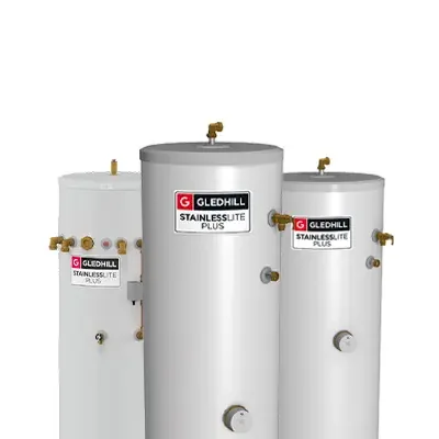 Gledhill PLUIN300B StainlessLite Plus Indirect Buffer Store 300L Vented Cylinder
