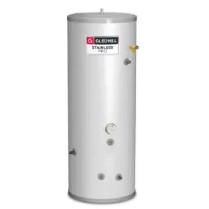Gledhill PROIN090 90L Stainless Pro Indirect Unvented Hot Water Cylinder