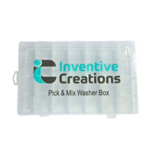 Inventive Creations WBOX Empty Pick & Mix Washer Box | Plumbing Washer Storage Case