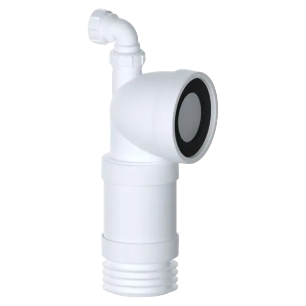 Viva PP0002/D 300-600mm 90° Flexi WC Pan Connector with 1¼" Access Boss