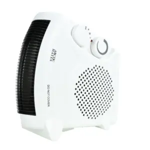 Arctic Hayes A998770 2kW Portable Fan Heater with Dual Thermal Cut-Off | Adjustable Thermostat