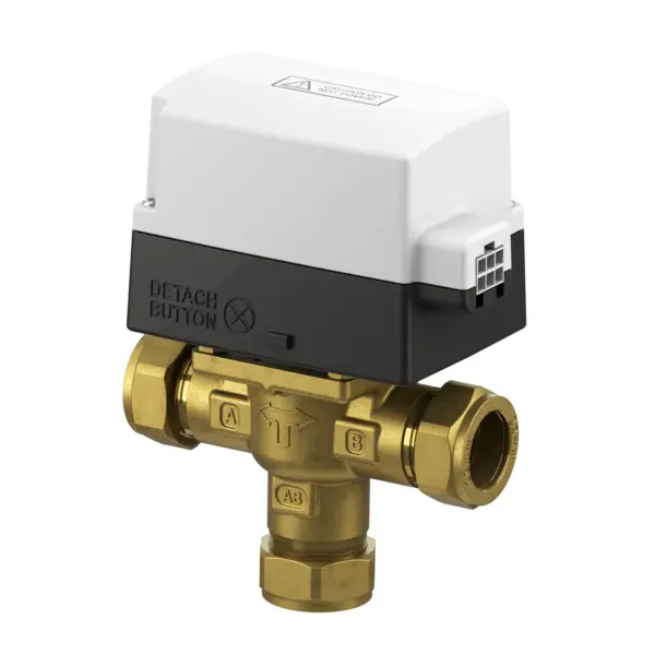 EPH B322PF 22mm Compression 3 Port Motorised Valve