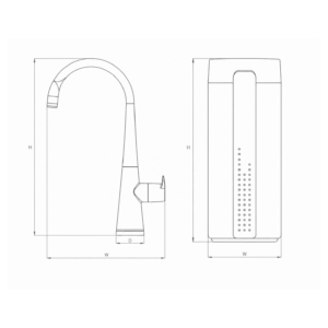 Hyco SPA3LBN 3 Litre Boiling and Ambient Brushed Nickel Tap