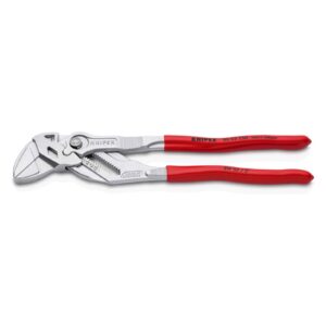 Knipex 86 03 250 SB Pliers Wrench Pliers and a Wrench in a Single Tool Plastic Coated Chrome-Plated