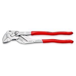 Knipex 86 03 300 SB Pliers Wrench Pliers and a Wrench in a Single Tool Plastic Coated Chrome-Plated 300mm