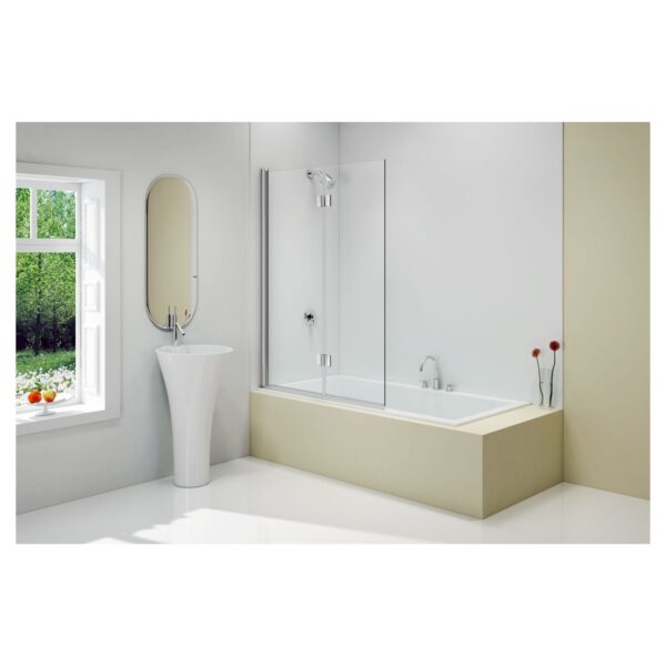 Merlyn MB13 1100 x 1500 2 Panel Folding Bath Screen