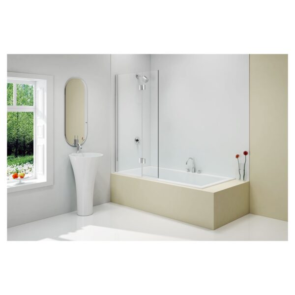 Merlyn MB7AL 850 x 1500 Left Hand Hinged Bath Screen