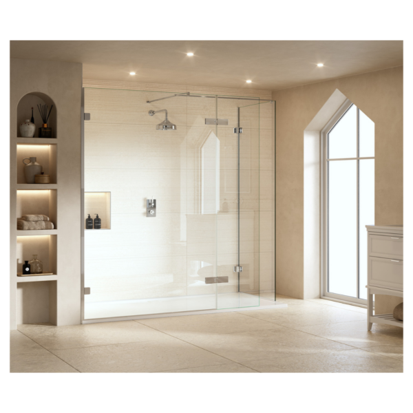 Merlyn GWE1000H 1000mm Arysto Ten Hinged Swivel Shower Panel
