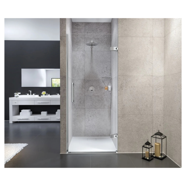 Merlyn GHE650HR 650mm Arysto Ten Recess Right Wall Hinge Door