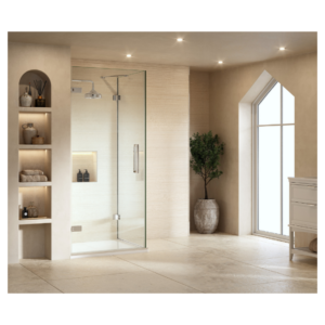 Merlyn GHG700HL 700mm Left Hand Wall Hinge Door With Side Panel