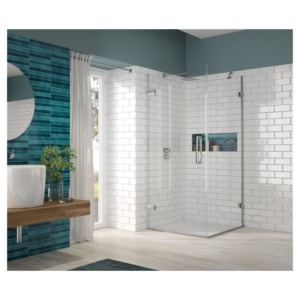 Merlyn GHG800HL 800 mm Left Hand Wall Hinge Door With Side Panel