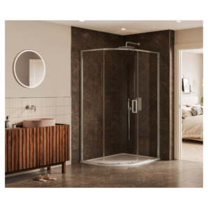 Merlyn A1Q1080 Arysto Sleek Chrome 1000 x 800 Quadrant Shower Enclosure