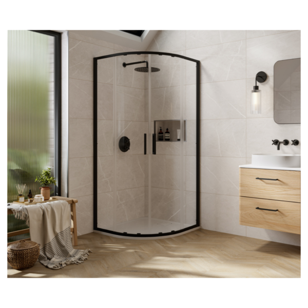 Merlyn A2Q80 Arysto Sleek 800mm Chrome 2 Door Quadrant Enclosure
