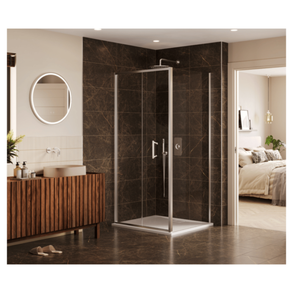 Merlyn AB76 Arysto Sleek 760 mm Chrome Bifold Shower Door