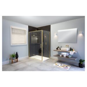 Merlyn AHI14 1400mm Arysto Sleek Hinge And Inline Door