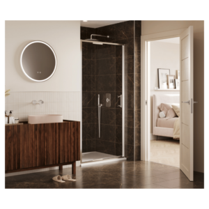 Merlyn ANF76 760 mm Arysto Sleek Infold Chrome Shower Door
