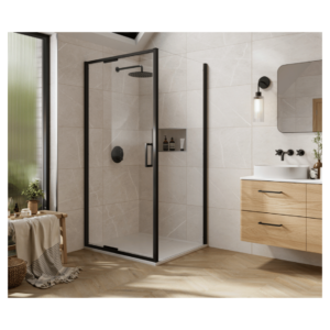 Merlyn ANF80MB 800mm Matt Black Arysto Sleek Infold Door