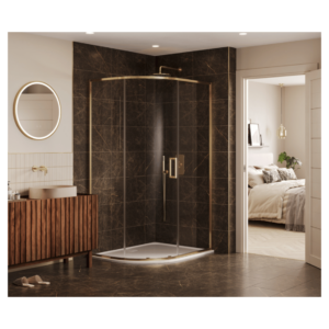 Merlyn ASEXTABBR 20mm Brushed Brass Sleek Extension Profile