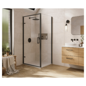 Merlyn AH80BGM 800mm Arysto Sleek Hinge Door Brushed Gun Metal