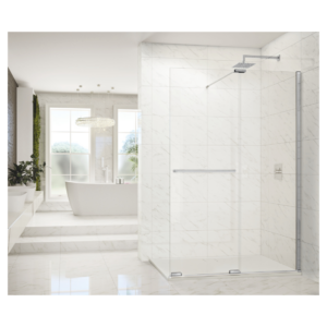 Merlyn ARXFSL100SWL Arysto X 1000mm Left Frameless Sliding Showerwall
