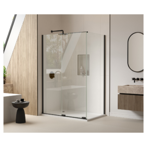 Merlyn ARXFSL120RMB 1200mm Right Hand Matt Black Sliding Door