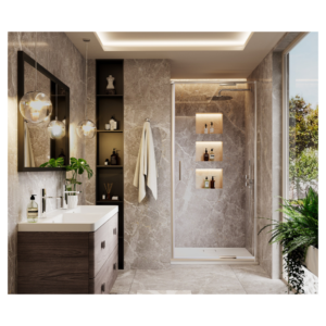 Merlyn AR8NF70L 700mm Left Arysto Eight Infold Shower Door