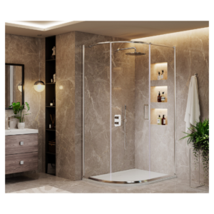 Merlyn AR81Q976L 900 x 760 Left Hand Offset Quadrant Enclosure